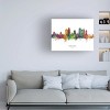 Trademark Fine Art Michael Tompsett 'Saint Paul Minnesota Skyline Named' Canvas Art - 3 of 4