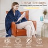 Heated Blanket Electric Throw King Size with Dual Control, Reversible Flannel Heating Blankets, Soft Heated Throws 100"× 90" - 3 of 4