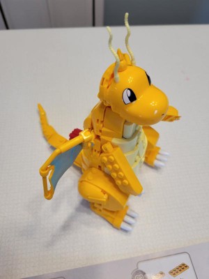 Mega Pokemon Dragonite Figure With Motion Building Set (388 Pc) : Target