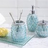 EAST CREEK Decorative Glass Bathroom Accessories Set, 4-Piece - image 4 of 4