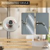 CASAINC 5 inches Wall Mounted Dual Head Shower System with Tub Spout, Brushed Gold - 4 of 4