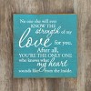 Slickblue Wood Sign with Quote – Rustic Decor, "You Know My Heart" Saying, 7x7, Multicolor Options - 3 of 3