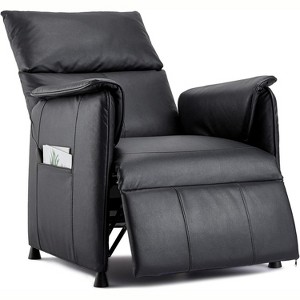 Recliner Chair, Electric Adjustable PU Leather Recliners with Remote Control, Modern Single Sofa with Thick Seat Cushion and Backrest for Home Office - 1 of 4
