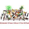 TEMI 52-Piece Mini Safari Animal Figurines Set, Realistic Plastic Zoo Toys for Educational Play and Decor - 2 of 4