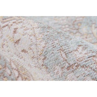 Serene Porcelain Blue 9'3" x 11'10" Stain-Resistant Synthetic Rug