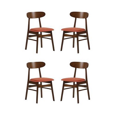 New Classic Furniture, Morocco Orange Solid Wood Dining Chair (Set of 4)