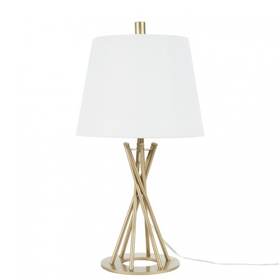 23" Gold Metal Twist Table Lamp - Nourison