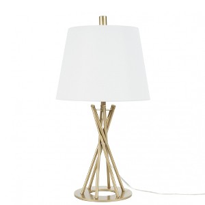 23" Gold Metal Twist Table Lamp - Nourison - 1 of 4