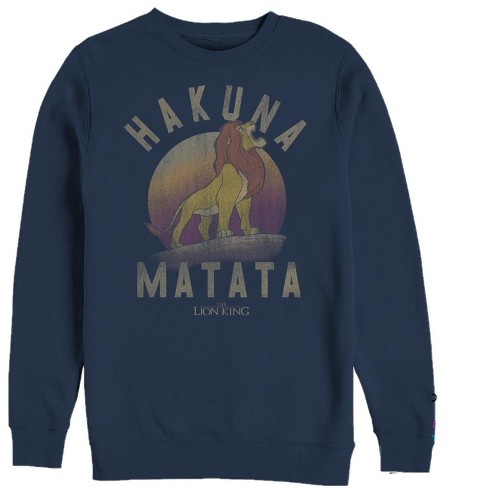 Men's Lion King Simba Hakuna Matata Sweatshirt - image 1 of 3