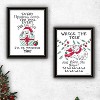 2Piece Vignette Cat & Dog Christmas Enjoyment Black Framed Wall Art for Living Room, Bedroom Wall Art Print for Home Decor by Deb Strain - 4 of 4