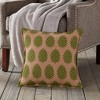 Kensington Garden 20"x20" Oversize Pinecone Burlap Square Throw Pillow Front Panel Interior Cotton Lined - 2 of 3