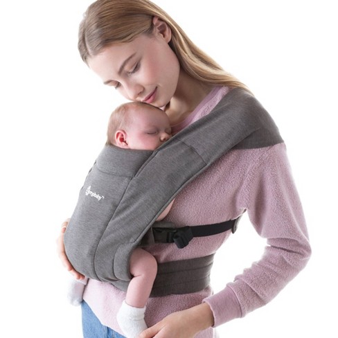 Ergobaby Embrace Cozy Knit Newborn Baby Carrier Heather Gray Target