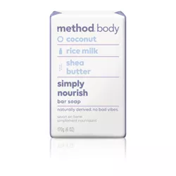 Method Bar Soap Simply Nourish - 6oz