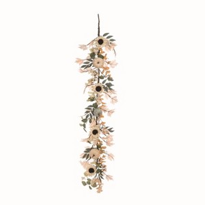Transpac Synthetic Fabric 60 in. Multicolor Harvest Elegant Garland - 1 of 2
