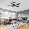 Airsurfer Vintage Black 5-Blade Ceiling Fan with LED Light & Remote, Silent DC Motor for Indoor Living Room or Bedroom - 3 of 4