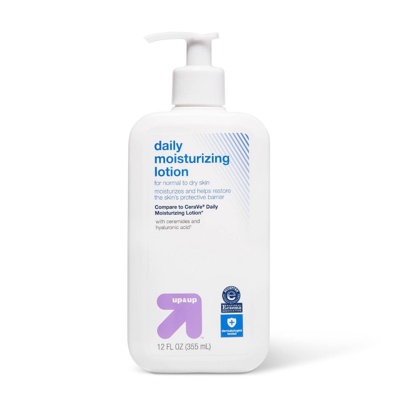 Daily Moisturizing Lotion for Normal to Dry Skin Unscented - 12 fl oz - up &#38; up&#8482;, 1 of 8