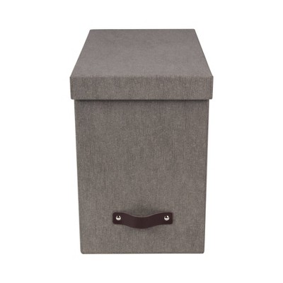 John Canvas File Box Gray - Bigso Box of Sweden