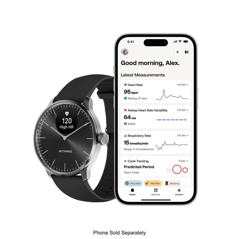 Withings ScanWatch Light - Black, 2 of 10