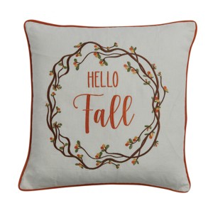 Park Designs Bittersweet Embroidered Pillow Cover 20" - 1 of 4