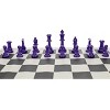 WE Games Color Bright Plastic Staunton Tournament Chess Pieces with 3.75 in. King - Half Chess Set of Chess Pieces Only, Purple - 4 of 4