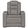 Boerna Power Recliner with Adjustable Headrest Gray - Signature Design by Ashley - 4 of 4