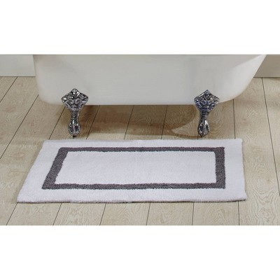 30 Round Hotel Collection Bath Rug Gray/White - Better Trends