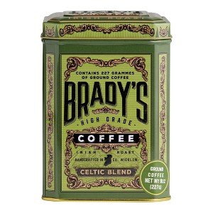 Brady's Celtic Blend Ground Coffee Tin 8 oz - 1 of 2