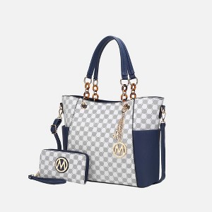 MKF Collection Merlina Circular Print Women’s Tote Bag with matching Wallet by Mia K - 1 of 4