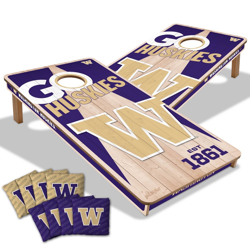 NCAA Washington Huskies 2'x4' Wood Toss Game Set