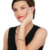 Ross-Simons 7.00 ct. t.w. Ruby and .20 ct. t.w. White Topaz Tennis Bracelet in Sterling Silver With Magnetic Clasp - 2 of 3