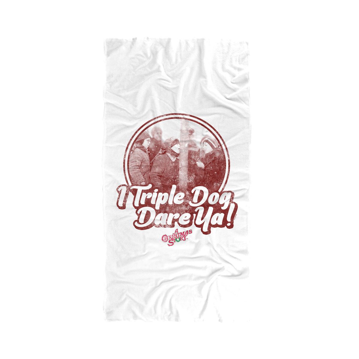 A Christmas Story Triple Dog Dare Ya 30" x 60" Beach Towel
