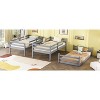 NicBex Triple over Twin Bunk Bed with Guardrail,Triple Loft Bed with Two Built-in Ladders and Converts to 3 Twin Beds,Bunk Beds for Bedroom,Grey - 4 of 4