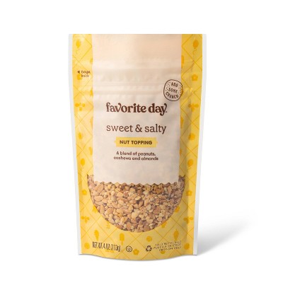 Sweet and Salty Mixed Nut Topping (a blend of peanuts, cashews & almonds) - 4oz - Favorite Day™