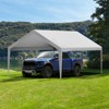 VEVOR Carport Replacement Canopy Cover 13 x 20 ft, Garage Top Tent Shelter Tarp Heavy-Duty Waterproof, Grey (Only Top Cover, Frame Not Include) - 2 of 4
