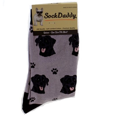 Novelty Socks 15.25" Black Labrador Socks Premium Quality E & S Pet  -  Socks