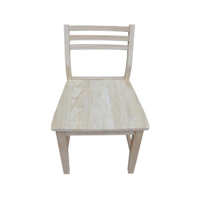 Highland Brown Solid Wood Ladderback Dining Side Chair