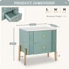 Accent Cabinet Modern with 2 Storage Drawers and Anti-Slip Legs for Bedroom or Entryway - 3irtyhousy - 4 of 4