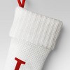 Knit Monogram Christmas Stocking White - Wondershop™ - 3 of 3