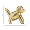 Modern Metal Monkey Figurine - Aluminum Decorative Sculpture - Unique Art Piece for Home, Office, Bedroom & Living Room Decor - 5" Gold - 4 of 4