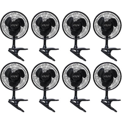 (8) Active Air 6" 5W Magnetic Drive Clip On Grow Fans w/ Brushless Motor | HORF6