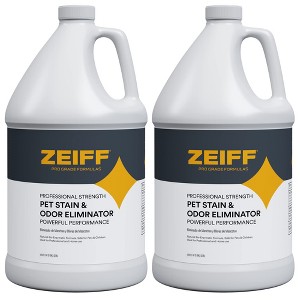 Zeiff Pet Stain and Odor Remover - Pet Urine Enzyme Cleaner to Break Up Tough Stains - Carpet Stain Remover for Dog Urine and Cat Pee, 1 Gallon, - 1 of 4