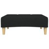 vidaXL Footstool Black 30.3"x21.7"x12.2" Fabric - 4 of 4