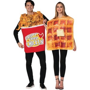 Imposta Costumes Adult Bucket of Chicken and Waffle Couples' Costume Bodysuits One Size - 1 of 1