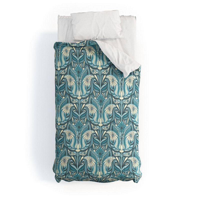 Jenean Morrison Mirror Image Comforter Set Blue - Deny Designs, 1 of 5