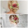 Unique Bargains Women's Flexible Simulated Flowers Hair Clip Comb 1 Pc - 4 of 4