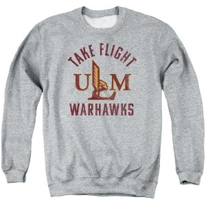 University of Louisiana Monroe Official Redhawks Logo Adult Crewneck Sweatshirt - 1 of 4