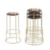 Kings Brand Furniture 4-Pack Stack Stools, Upholstered w/Metal Legs Backless Stackable  Bar and Counter Height Stool, Dining Room Kitchen Chairs - 2 of 4