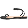 Journee Collection Womens Veena Ankle Strap Low Block Heel Sandals Black 7.5 - 2 of 4