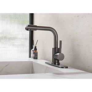 Stainless Steel Modern Bathroom Faucet - 1 of 4