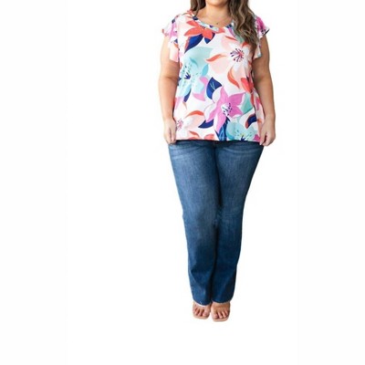 Women's Impossible to Ignore Floral Blouse - Haptics